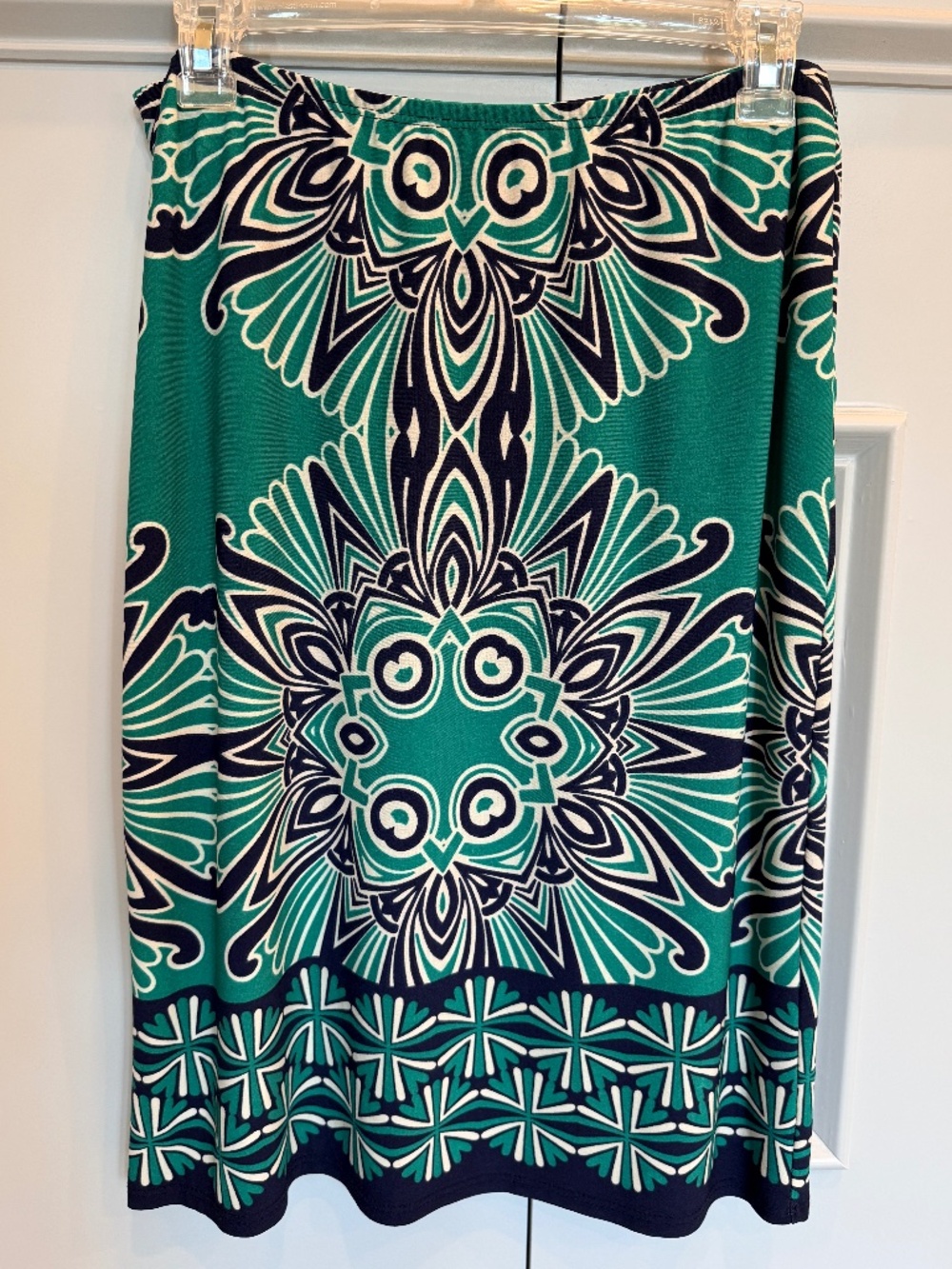 Sunny Leigh jersey geometric skirt